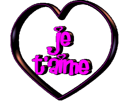 ce mot et seulment à une personne que je l'adore